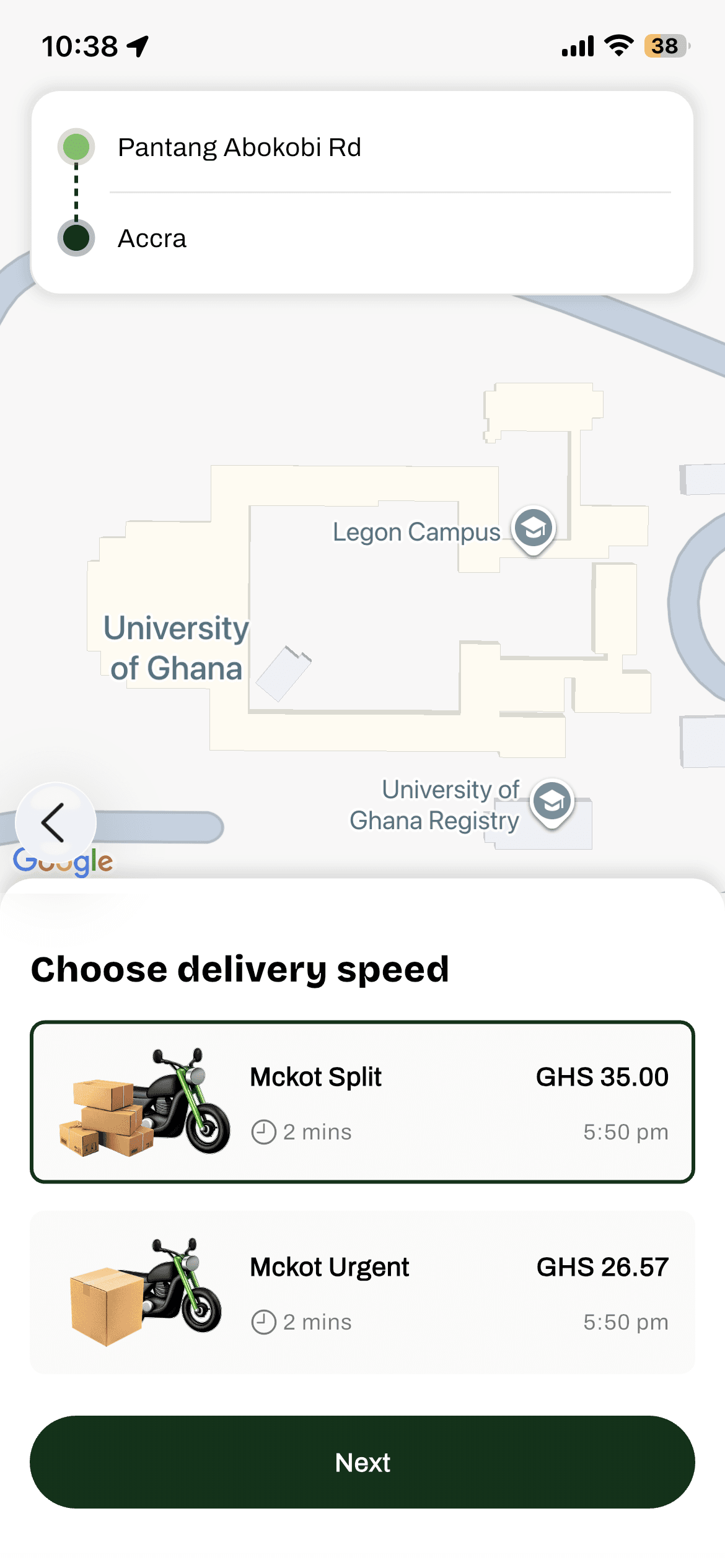 Pick your speed